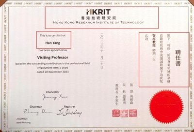 Visiting Professor Appointment